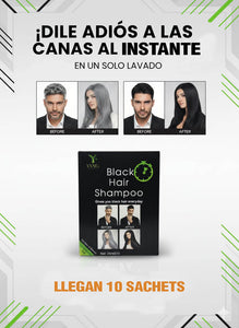 SHAMPOO CUBRE CANAS - TINTE NEGRO