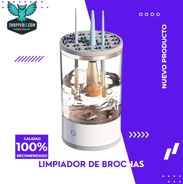 LIMPIADOR DE BROCHAS ELECTRICO , PARA MAQUILLAJE SHOPPEDI2